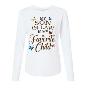 My Son In Law Is My Favorite Child Cute Gift Womens Cotton Relaxed Long Sleeve T-Shirt