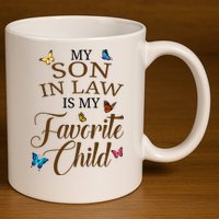 My Son In Law Is My Favorite Child Cute Gift 11oz C Handle Ceramic Mug
