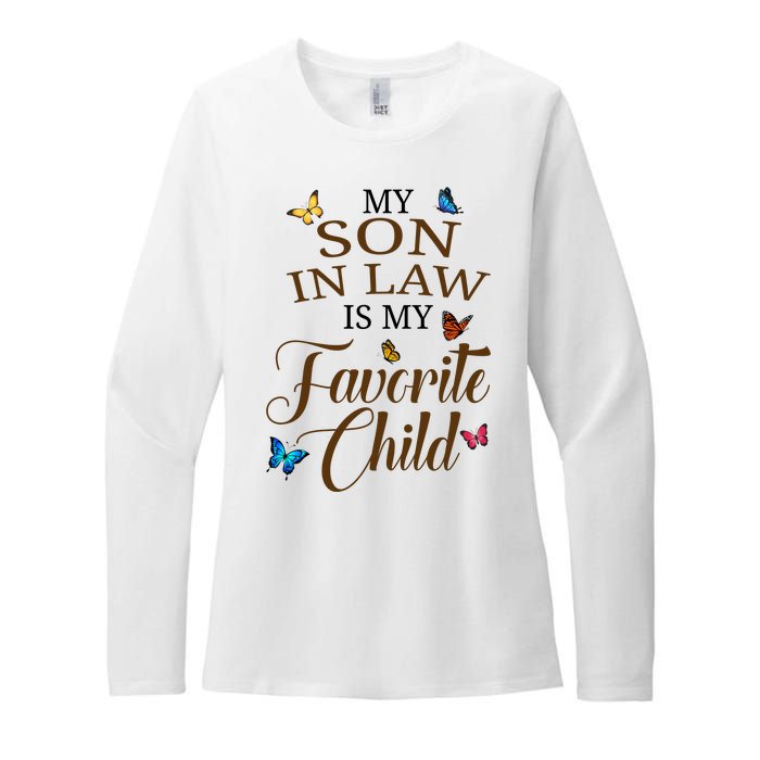 My Son In Law Is My Favorite Child Cute Gift Womens CVC Long Sleeve Shirt