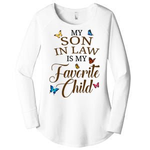 My Son In Law Is My Favorite Child Cute Gift Women's Perfect Tri Tunic Long Sleeve Shirt