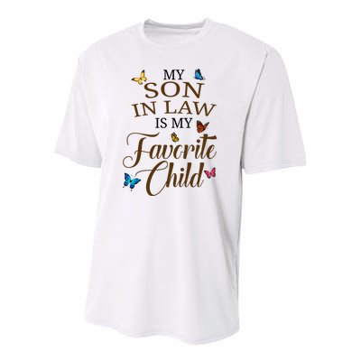 My Son In Law Is My Favorite Child Cute Gift Youth Performance Sprint T-Shirt