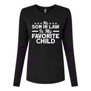 My Son In Law Is My Favorite Child Family Womens Cotton Relaxed Long Sleeve T-Shirt