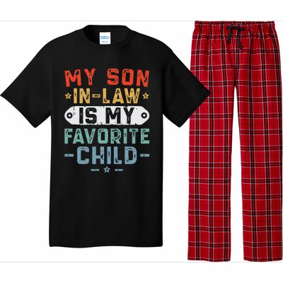 My Son In Law Is My Favorite Child Funny Family Humor Retro Pajama Set