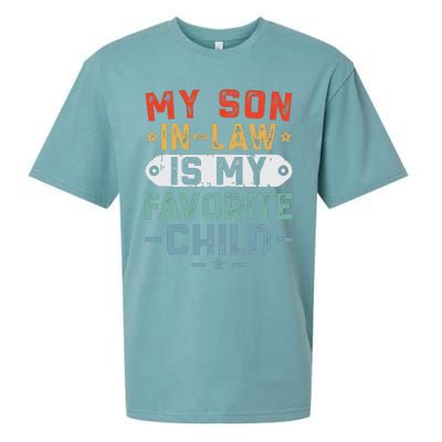 My Son In Law Is My Favorite Child Funny Family Humor Retro Sueded Cloud Jersey T-Shirt