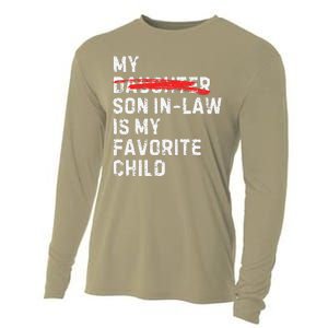 My Son In Law Is My Favorite Child Funny Replaced Daughter Cooling Performance Long Sleeve Crew