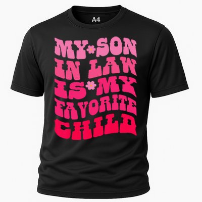 My Son In Law Is My Favorite Child Funny Family Humor Retro Cooling Performance Crew T-Shirt