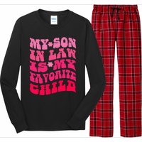 My Son In Law Is My Favorite Child Funny Family Humor Retro Long Sleeve Pajama Set