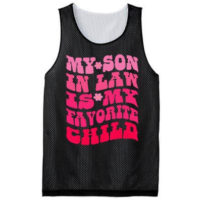 My Son In Law Is My Favorite Child Funny Family Humor Retro Mesh Reversible Basketball Jersey Tank