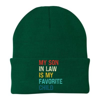 My Son In Law Is My Favorite Child Funny Family Humor Knit Cap Winter Beanie