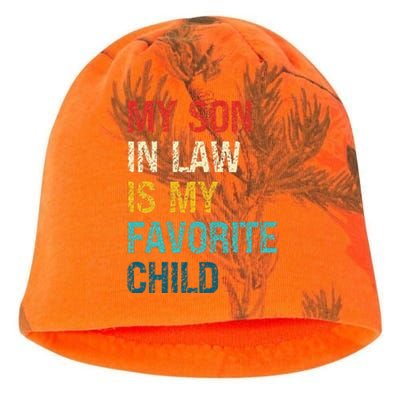 My Son In Law Is My Favorite Child Funny Family Humor Kati - Camo Knit Beanie