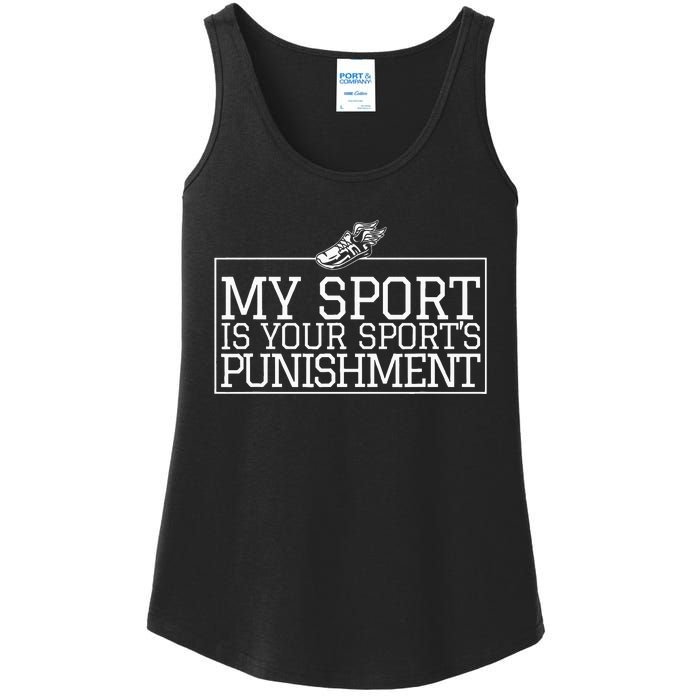 My Sport Is Your Sports Punishment Classic Cross Country Ladies Essential Tank