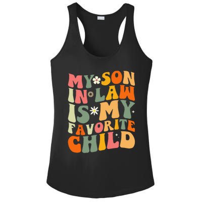 My Son In Law Is My Favorite Child Funny Family Humor Retro Ladies PosiCharge Competitor Racerback Tank