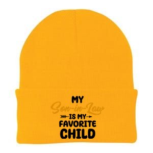 My Son In Law Is My Favorite Child Cute Gift Knit Cap Winter Beanie