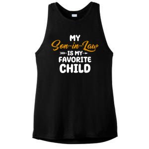 My Son In Law Is My Favorite Child Cute Gift Ladies PosiCharge Tri-Blend Wicking Tank