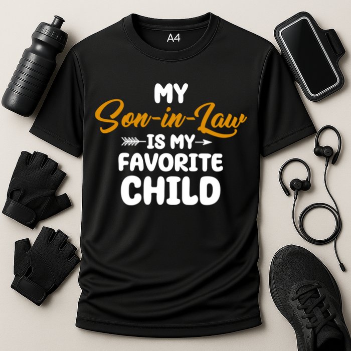 My Son In Law Is My Favorite Child Cute Gift Cooling Performance Crew T-Shirt