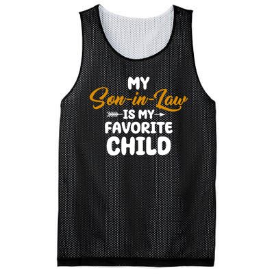 My Son In Law Is My Favorite Child Cute Gift Mesh Reversible Basketball Jersey Tank