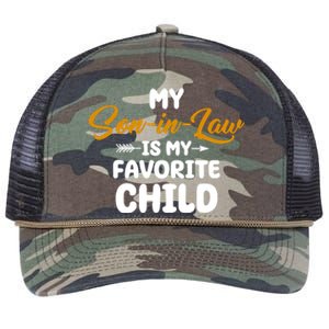 My Son In Law Is My Favorite Child Cute Gift Retro Rope Trucker Hat Cap