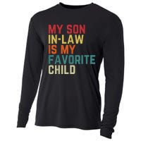 My SonInLaw Is My Favorite Child Family Humor Dad Mom Cooling Performance Long Sleeve Crew