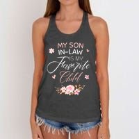 My Son In Law Is My Favorite Child Funny Women Mom Women's Knotted Racerback Tank