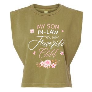 My Son In Law Is My Favorite Child Funny Women Mom Garment-Dyed Women's Muscle Tee