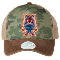 Mecha Shibi Inu Dog Robot Fighter Anime Legacy Tie Dye Trucker Hat