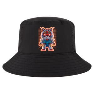 Mecha Shibi Inu Dog Robot Fighter Anime Cool Comfort Performance Bucket Hat