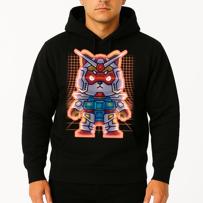 Mecha Shibi Inu Dog Robot Fighter Anime Hoodie
