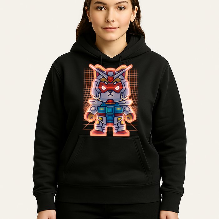 Mecha Shibi Inu Dog Robot Fighter Anime Hoodie