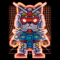 Mecha Shibi Inu Dog Robot Fighter Anime Tall T-Shirt