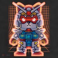 Mecha Shibi Inu Dog Robot Fighter Anime 11oz C Handle Ceramic Mug