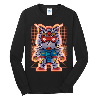 Mecha Shibi Inu Dog Robot Fighter Anime Tall Long Sleeve T-Shirt