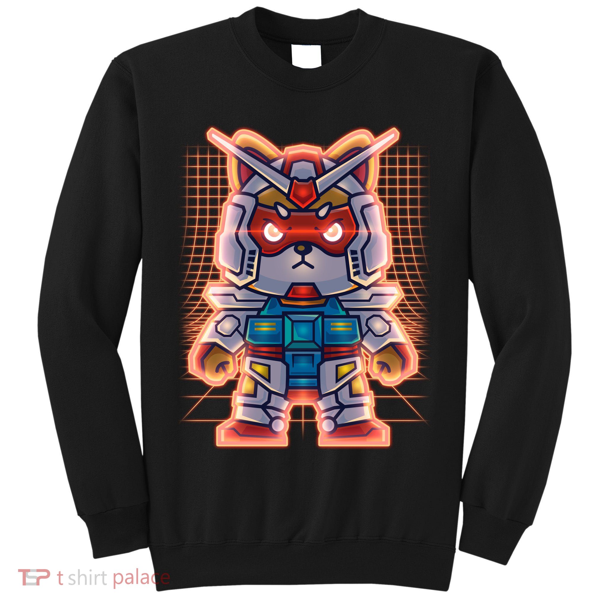 Mecha Shibi Inu Dog Robot Fighter Anime Tall Sweatshirt