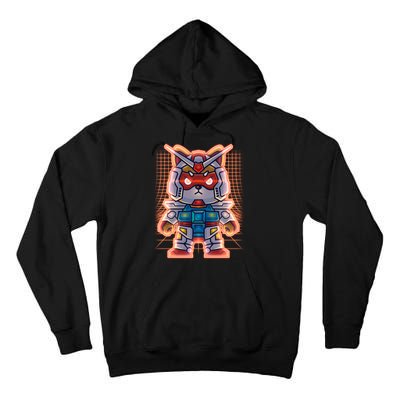 Mecha Shibi Inu Dog Robot Fighter Anime Tall Hoodie