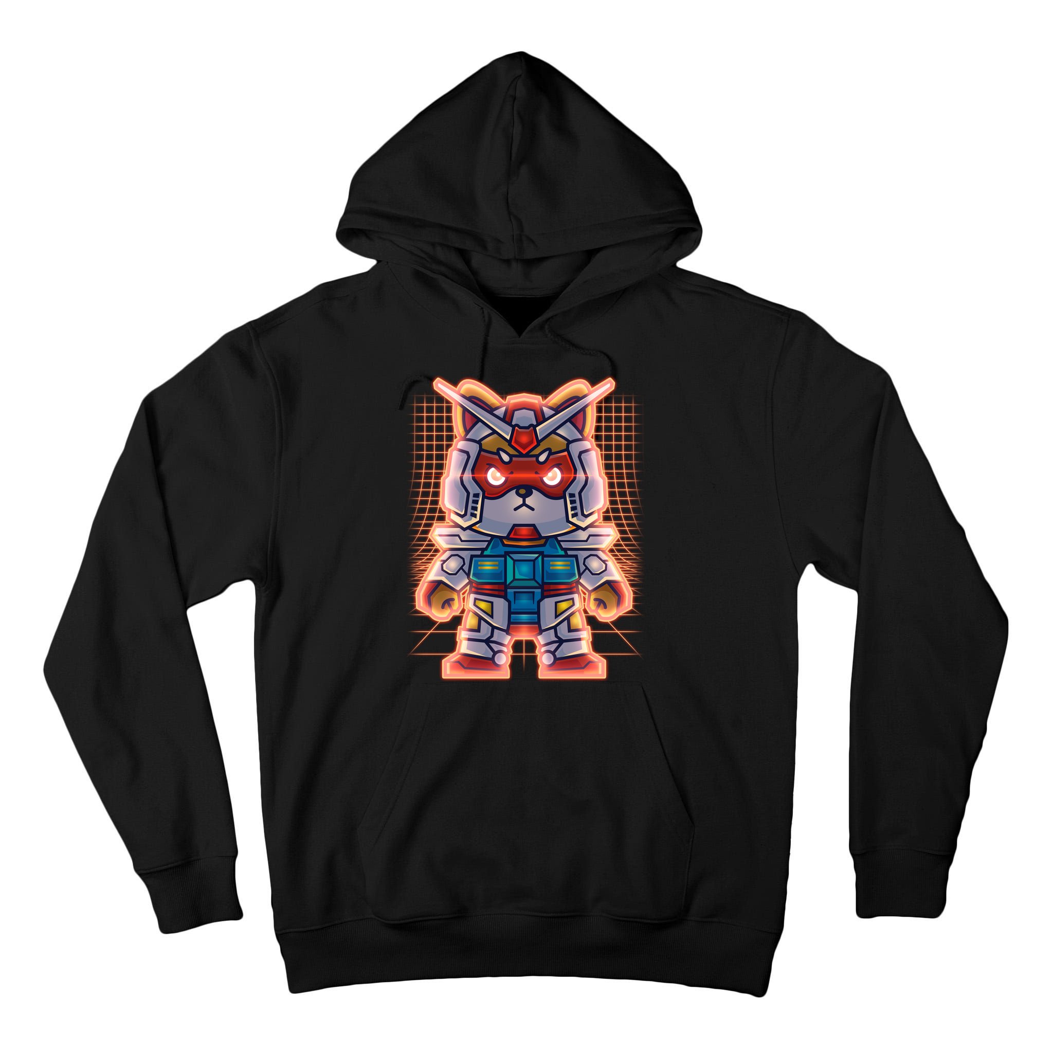 Mecha Shibi Inu Dog Robot Fighter Anime Tall Hoodie