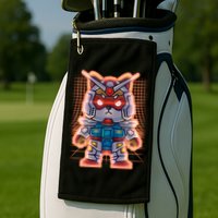 Mecha Shibi Inu Dog Robot Fighter Anime Golf Towel