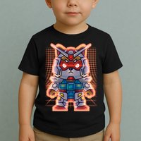 Mecha Shibi Inu Dog Robot Fighter Anime Toddler T-Shirt