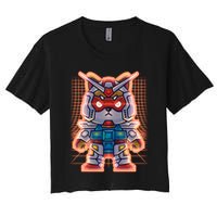 Mecha Shibi Inu Dog Robot Fighter Anime Crop Top