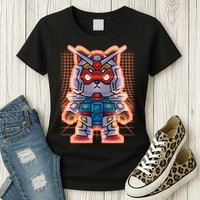 Mecha Shibi Inu Dog Robot Fighter Anime Womens T-Shirt