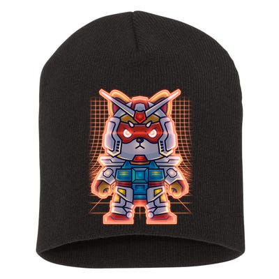 Mecha Shibi Inu Dog Robot Fighter Anime Short Acrylic Beanie