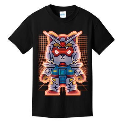 Mecha Shibi Inu Dog Robot Fighter Anime Kids T-Shirt
