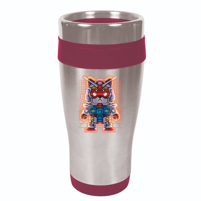 Mecha Shibi Inu Dog Robot Fighter Anime 16oz Travel Tumbler