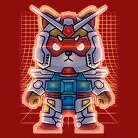 Mecha Shibi Inu Dog Robot Fighter Anime Cooling Performance Long Sleeve Crew