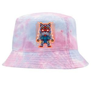 Mecha Shibi Inu Dog Robot Fighter Anime Tie-Dyed Bucket Hat