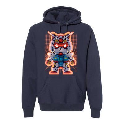 Mecha Shibi Inu Dog Robot Fighter Anime Premium Hoodie