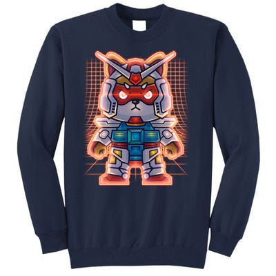 Mecha Shibi Inu Dog Robot Fighter Anime Tall Sweatshirt