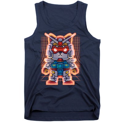 Mecha Shibi Inu Dog Robot Fighter Anime Tank Top