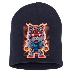 Mecha Shibi Inu Dog Robot Fighter Anime Short Acrylic Beanie