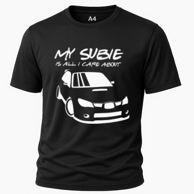 My subie is all i care about Performance Shirt