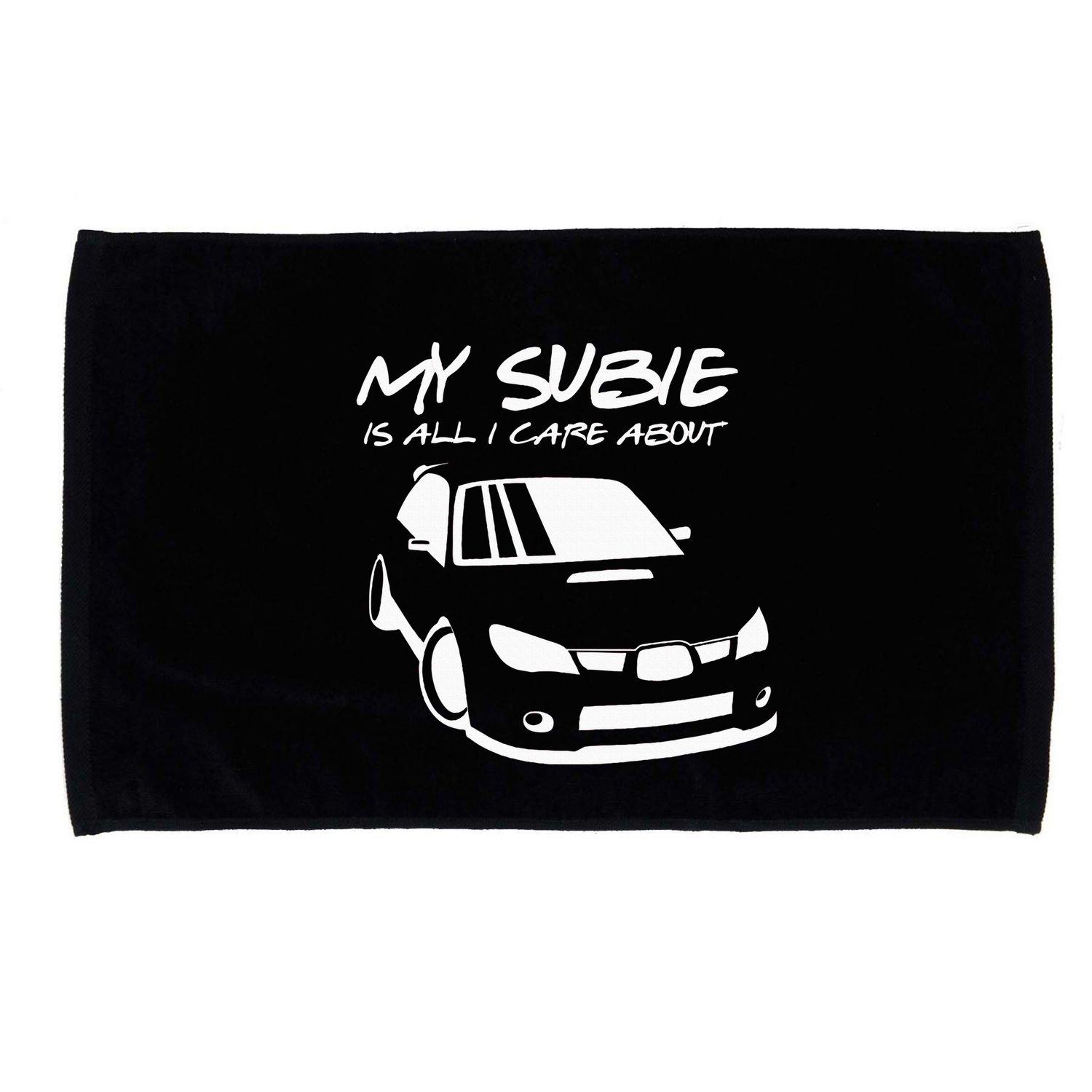 My subie is all i care about Microfiber Hand Towel