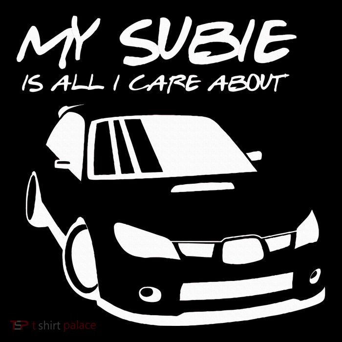 My subie is all i care about Short Acrylic Beanie